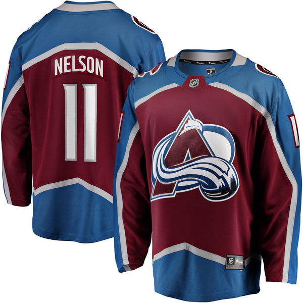 Colorado Avalanche Brock Nelson Burgundy Home Breakaway Jersey