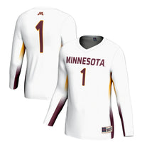 #1 Minnesota Golden Gophers Lightweight Volleyball Jersey - White
