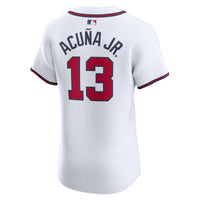 Atlanta Braves Ronald Acuña Jr. White Home Elite Jersey