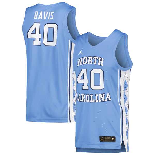 Hubert Davis Carolina Blue North Carolina Tar Heels Replica Basketball Player Jersey