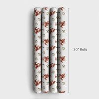 Sports Christmas Gift Wrap, Watercolor Soccer Santa Wrapping Paper, Festive Soccer Player Wrapping Paper, Football Fan Holiday Gift Wrap