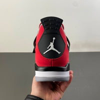 Mid Top Sneakers, Red Black Colorway, Lace Up Design, Casual Gift for Sneaker Fans