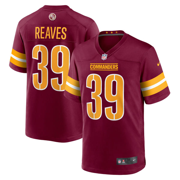 Washington Commanders Jeremy Reaves Burgundy Game Jersey