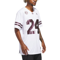 White Mississippi State Bulldogs White Out Jersey