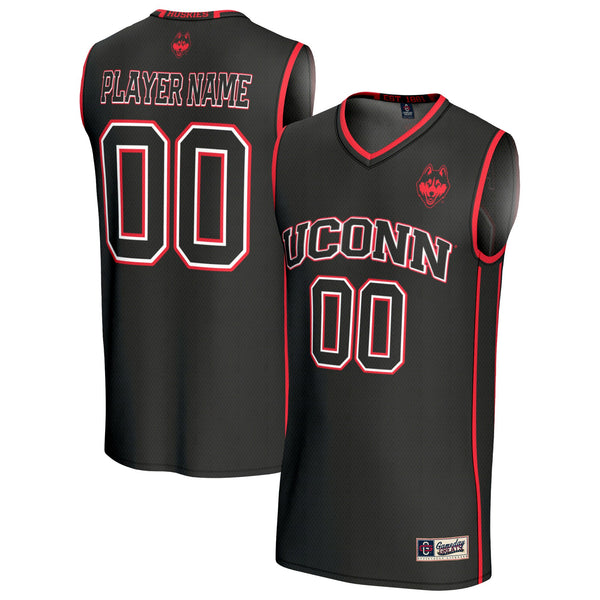 UConn Huskies Lightweight Collegiate Basketball NIL Pick-A-Player Fashion Jersey - Black