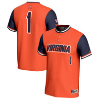 #1 Virginia Cavaliers Lightweight Softball Jersey - Orange