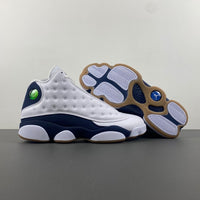 Low Top Sneakers, White Navy Colorway, Lace Up Design, Casual Gift for Sneaker Fans