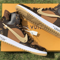 Sneakers, Brown Black Colorway, Lace Up Design, Casual Gift for Sneaker Fans