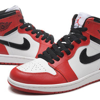 Sneakers, Red White Black Colorway, Lace Up Design, Casual Gift for Sneaker Fans