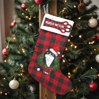 Humorous Black Cat Holiday Stocking, Personalized Murder Mittens Cat Christmas Stocking, Custom Pet Name Xmas Stocking, Pet Lover Decor Present
