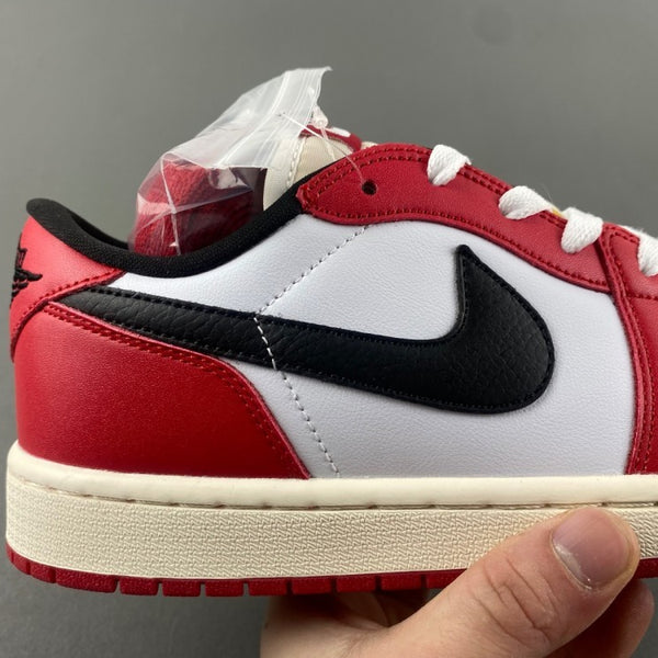 Low Top Sneakers, White Black Red Colorway, Lace Up Design, Casual Gift for Sneaker Fans