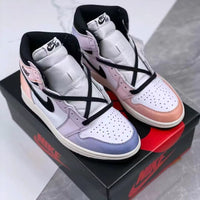Low Top Sneakers, White Pink Colorway, Lace Up Design, Casual Gift for Sneaker Fans