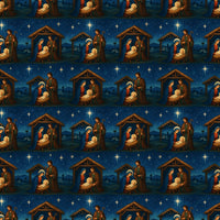 Religious Christmas Gift Wrap, Nativity Wrapping Paper, Holy Family Wrapping Paper, Holy Night Gift Wrap Paper, Holiday Present Paper