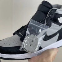 High Top Sneakers, Black Gray Colorway, Lace Up Design, Casual Gift for Sneaker Fans