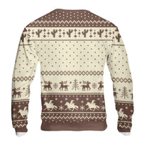 Western Santa Ugly Christmas Sweater, Cowboy Santa Sweatshirt, Retro Cowboy Christmas Sweatshirt, Country Holiday Pullover, Xmas Ranch Present