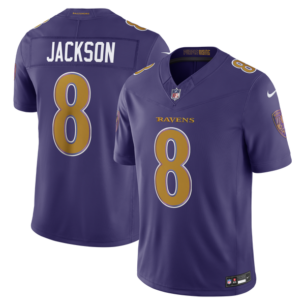 Baltimore Ravens Lamar Jackson Purple Alternate Stitched Limited Jersey