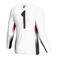 #1 Howard Bison Lightweight Volleyball Jersey - White