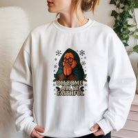 Humorous TV Holiday Christmas Crewneck, Oh Come All Ye Faithful Sweatshirt, Pop Culture Xmas Pullover, Festive Winter Holiday Jumper