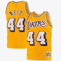 Los Angeles Lakers Jerry West Road Swingman Jersey - Light Gold