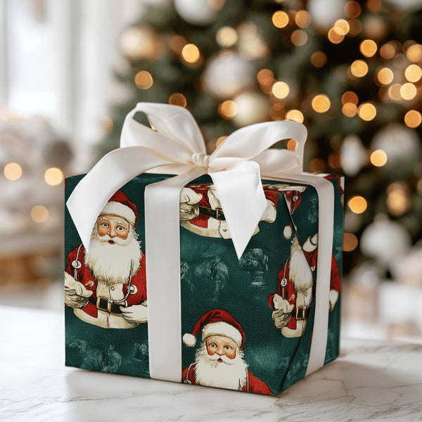 Medical Christmas Gift Wrap, Doctor Santa Wrapping Paper, Nurse Stethoscope Holiday Wrapping Paper, Healthcare Worker Wrappin