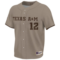 Texas A&M Aggies Corps of Cadet Lightweight Baseball Jersey - Khaki