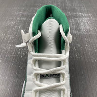 Low Top Sneakers, Green White Colorway, Lace Up Design, Casual Gift for Sneaker Fans
