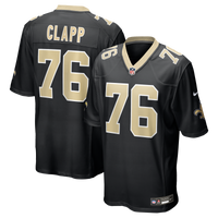 New Orleans Saints Will Clapp Black Team Game Jersey