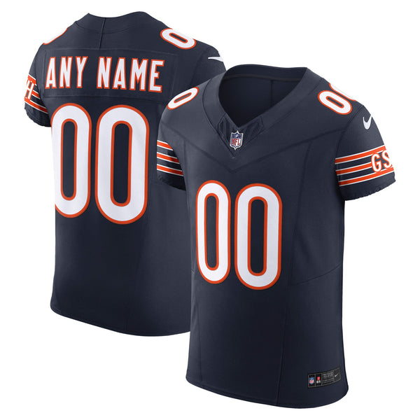 Chicago Bears Navy Elite Custom Jersey