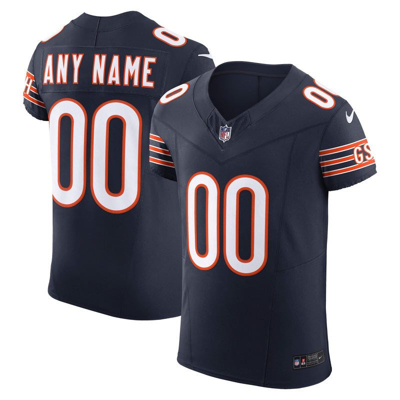 Chicago Bears Navy Elite Custom Jersey