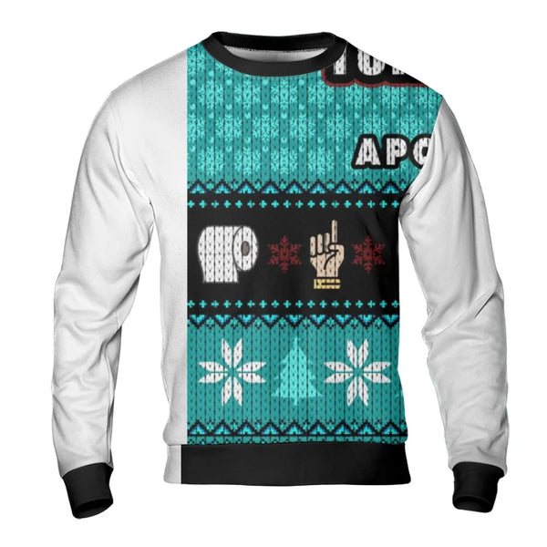 Humorous Toilet Paper Holiday Crewneck, 2020 Apocalypse Ugly Christmas Sweatshirt, Quarantine Xmas Sweatshirt, Novelty Adult 