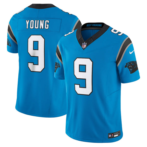 Carolina Panthers Bryce Young Blue Limited Jersey