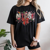 Festive Stethoscope Holiday Tee, Christmas Nurse T-Shirt, Adorable Nursing Student Shirt, Medical Crewneck Graphic Tee, Xmas RN Present for Women