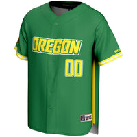 Oregon Ducks NIL Pick-A-Player Lightweight Baseball Jersey - Green