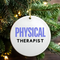 PT Medical Professional Christmas Ornament, Physical Therapist Ceramic Ornament, Physical Therapy Tree Ornament, PT Graduation Present
