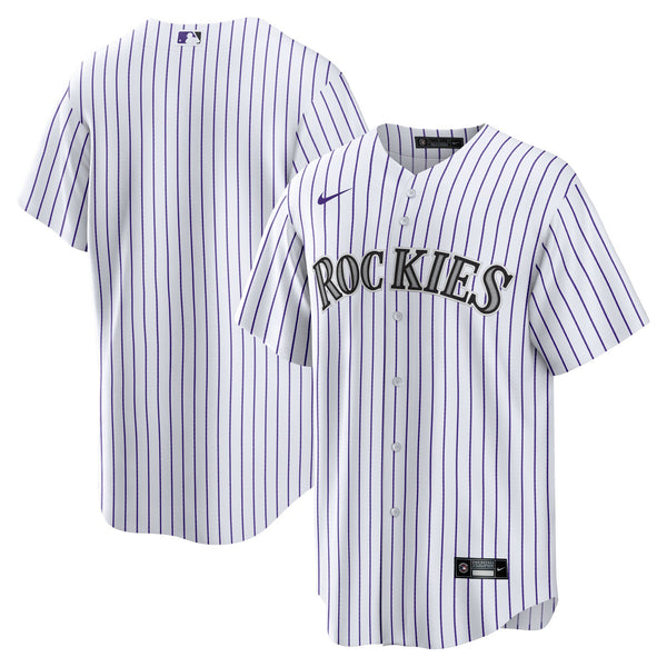 Colorado Rockies White Home Blank Replica Jersey