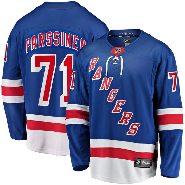New York Rangers Juuso Parssinen Blue Home Breakaway Jersey