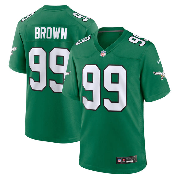 Philadelphia Eagles Jerome Brown Kelly Green Retired Player Alternate Game Jersey