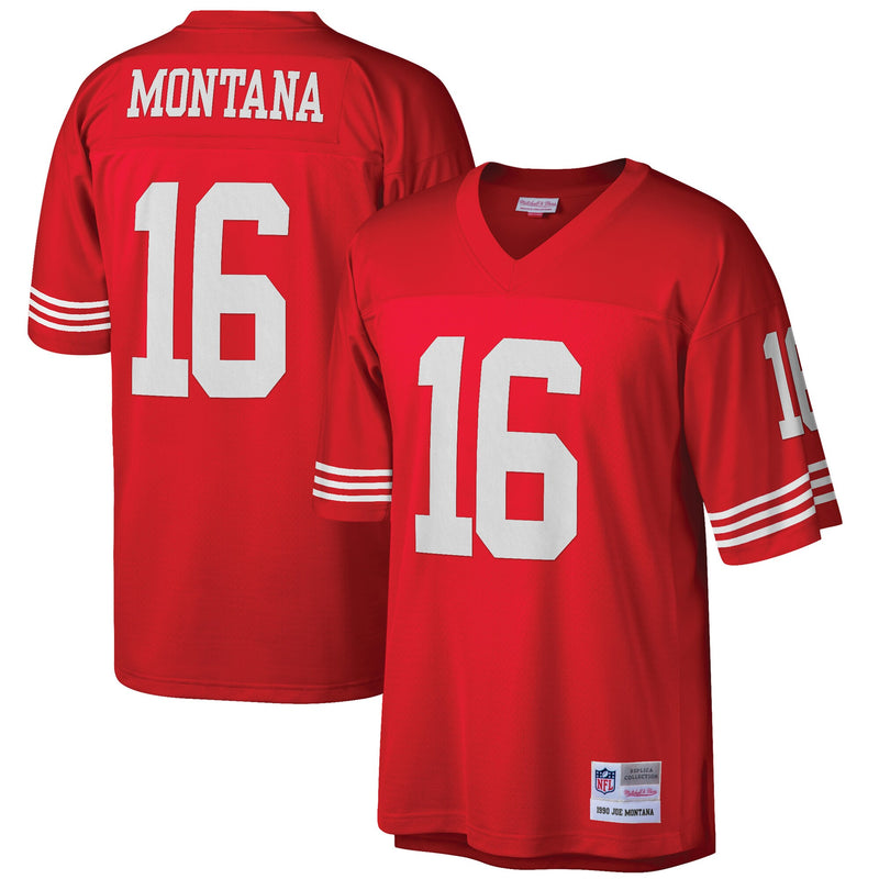 San Francisco 49ers Joe Montana Scarlet Big & Tall 1990 Retired Player Replica Jersey