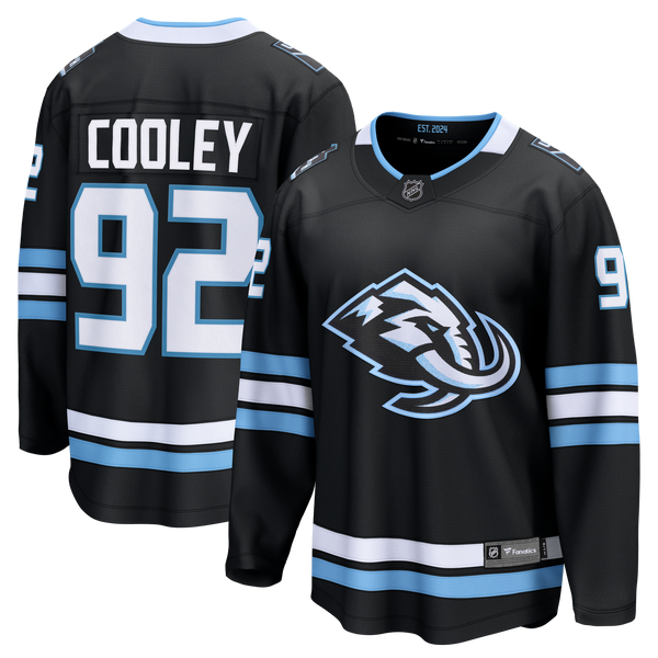 Utah Mammoth Logan Cooley Black Home Breakaway Jersey