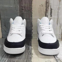 Sneakers, White Black Colorway, Lace Up Design, Casual Gift for Sneaker Fans