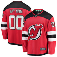 New Jersey Devils Red Home Breakaway Custom Jersey