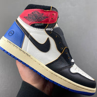High Top Sneakers, Blue White Black Colorway, Lace Up Design, Casual Gift for Sneaker Fans