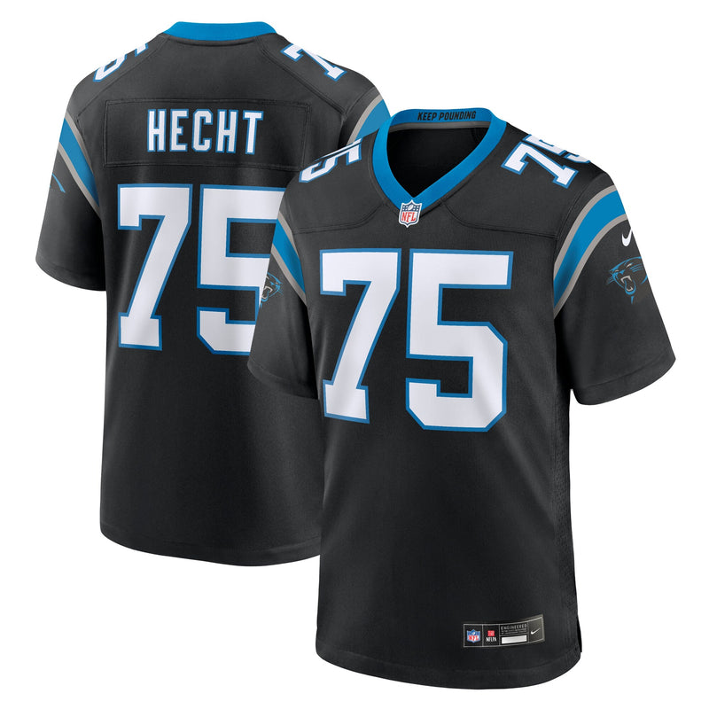Carolina Panthers Sam Hecht Black Team Game Jersey
