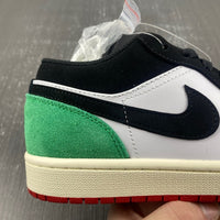 Low Top Sneakers, Red Green Colorway, Mismatched Colorway, Lace Up Design, Casual Gift for Sneaker Fans
