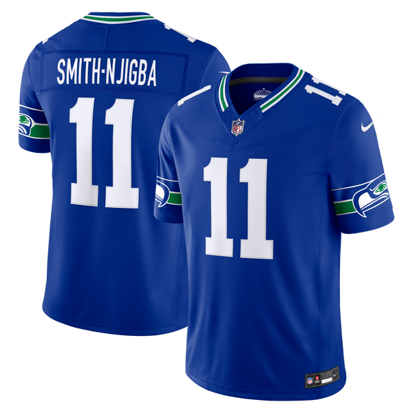 Seattle Seahawks Jaxon Smith-Njigba Royal Alternate Stitched Limited Jersey