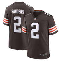 Cleveland Browns Shedeur Sanders Brown Game Jersey