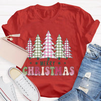 Pink Bow Aesthetic Holiday Graphic Tee, Coquette Christmas Tree T-Shirt, Girly Winter Vacation Shirt, Vintage Christmas Present for Her