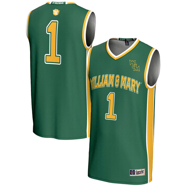 #1 William & Mary Tribe Lightweight Basketball Jersey - Green