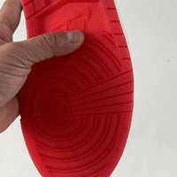 Sneakers, White Red Colorway, Lace Up Design, Casual Gift for Sneaker Fans