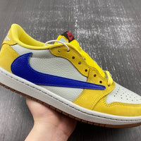 Low Top Sneakers, Blue White Yellow Colorway, Reverse Hook Design, Lace Up Design, Casual Gift for Sneaker Fans